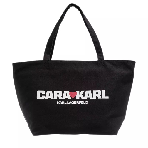 Karl Lagerfeld Klxcd Canvas Shopper Black Shoppingväska