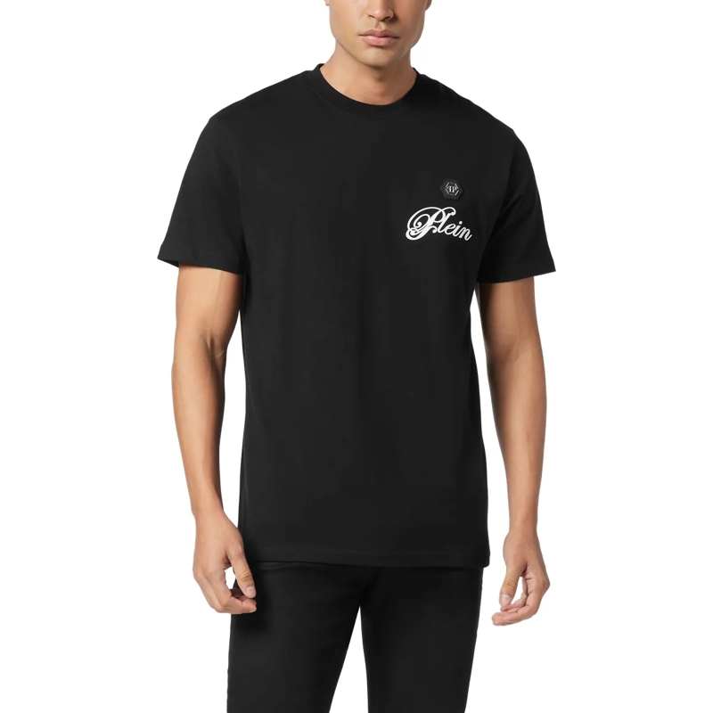 Philipp Plein T-Shirt T-Shirt Rundhalsausschnitt Ss Signature schwarz(Image 3)