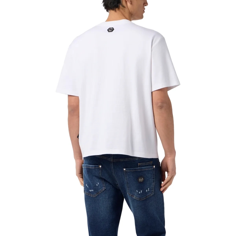 Philipp Plein T-Shirt T-Shirt Rundhalsausschnitt Ss Eagle weiss(Image 2)