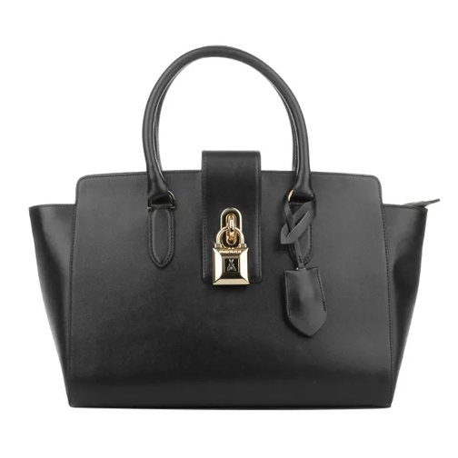 Patrizia Pepe Large Padlock Handbag Black Fourre-tout