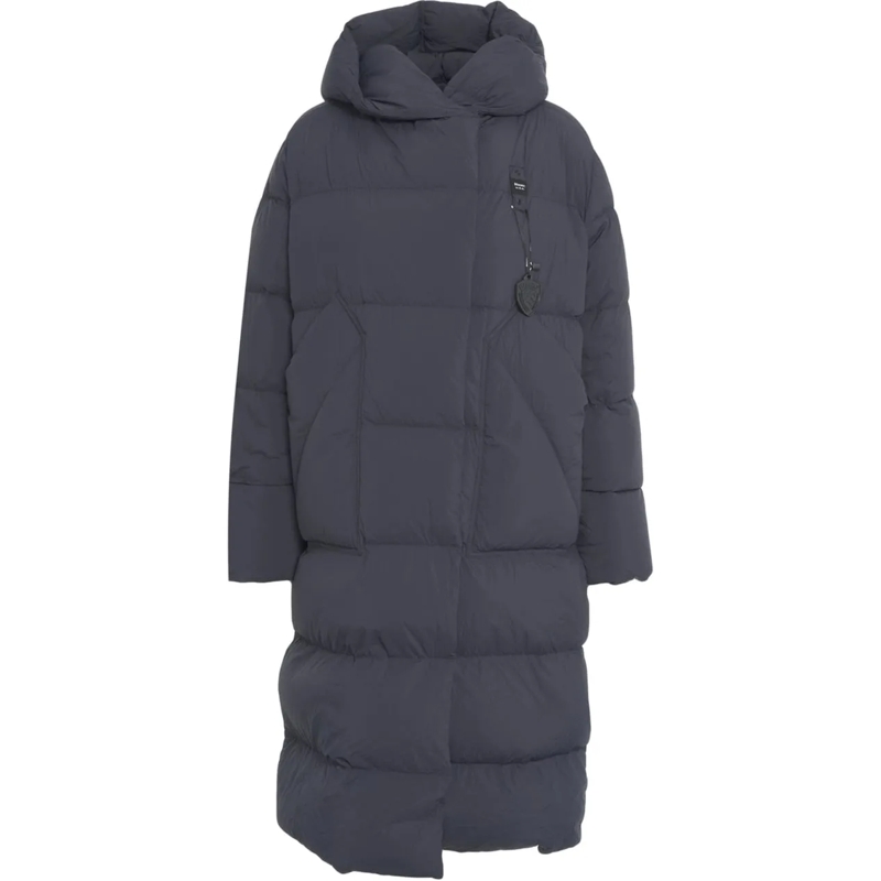 Blauer Veste de transition Quilted coat mehrfarbig