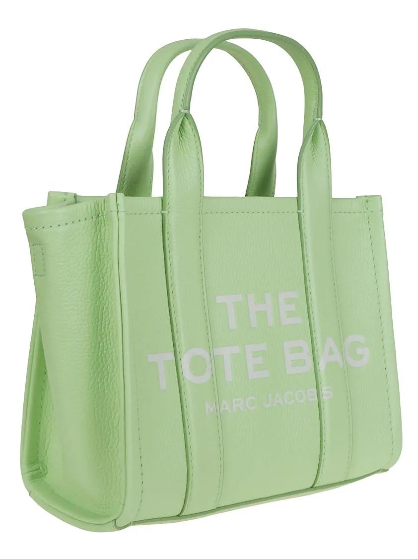 Marc Jacobs Shoppers & Totes Compact Leather Tote With Removable Shoulder Strap in groen