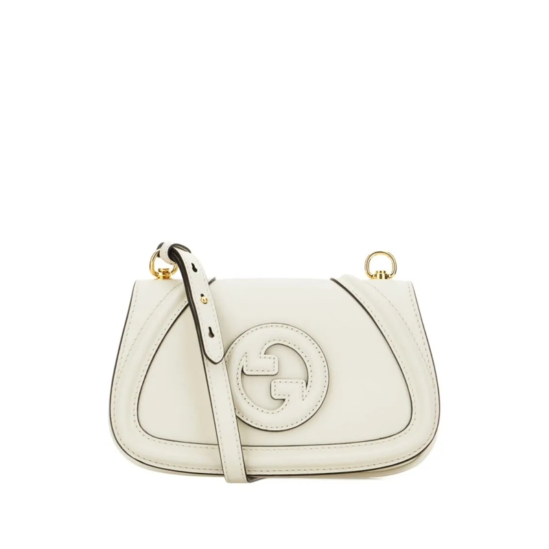 Gucci Schultertasche Blondie Small Shoulder Bag With Interlocking G Emb Neutrals