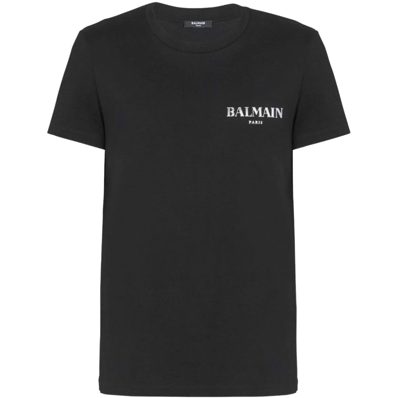 Balmain T-Shirt T-Shirts And Polos Noir Argent schwarz