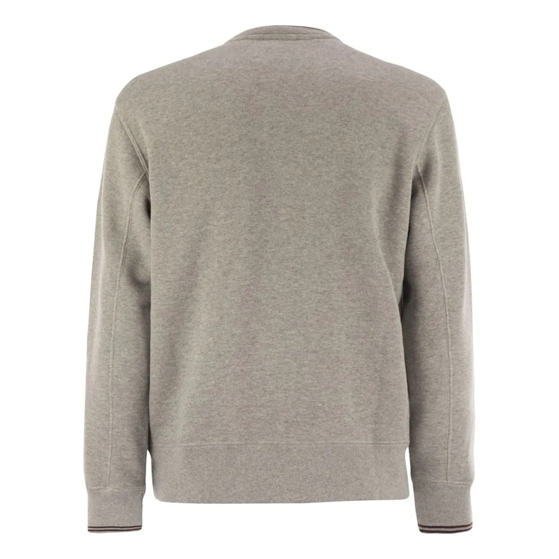 Autry International  Crew-Neck Sweatshirt With Logo Grey