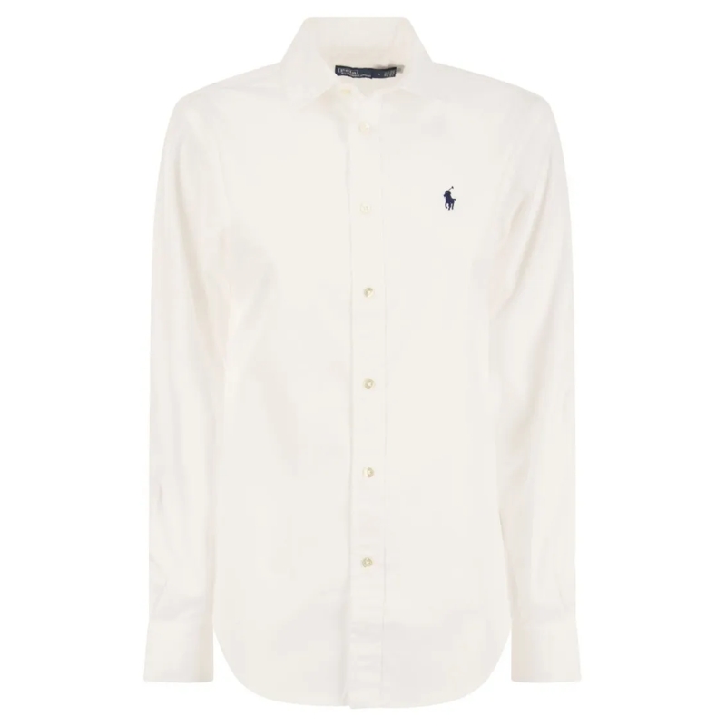 Polo Ralph Lauren Hemd Relaxed White Cotton Shirt White