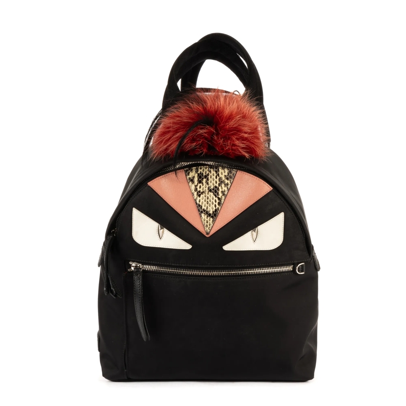 Fendi Crossbody Bag Monster schwarz