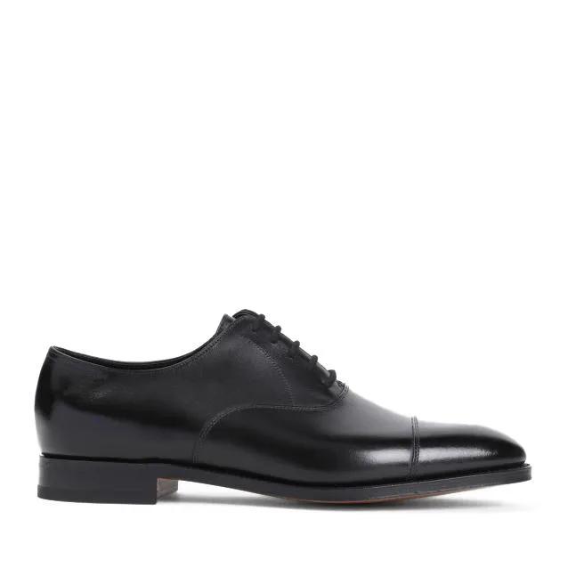 John Lobb Stiefel - City Ii Black Calf Leather Oxfords - Gr. 6 - in Schwarz - für Damen