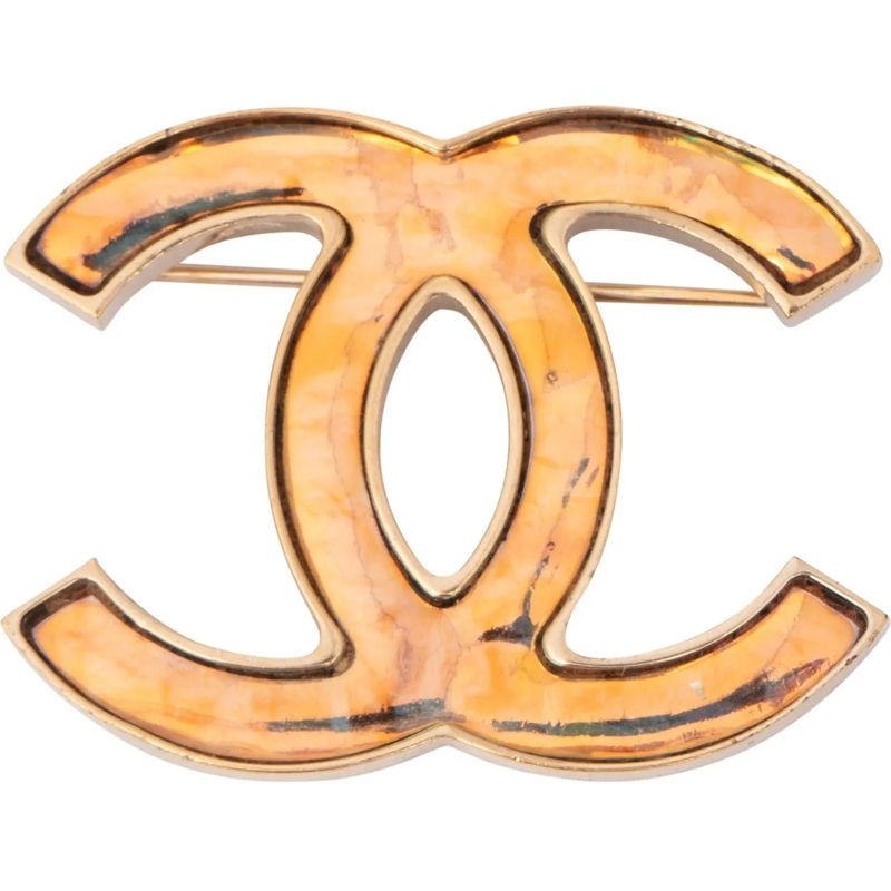 Chanel Ring Chanel CC Shimmering Brooch mehrfarbig