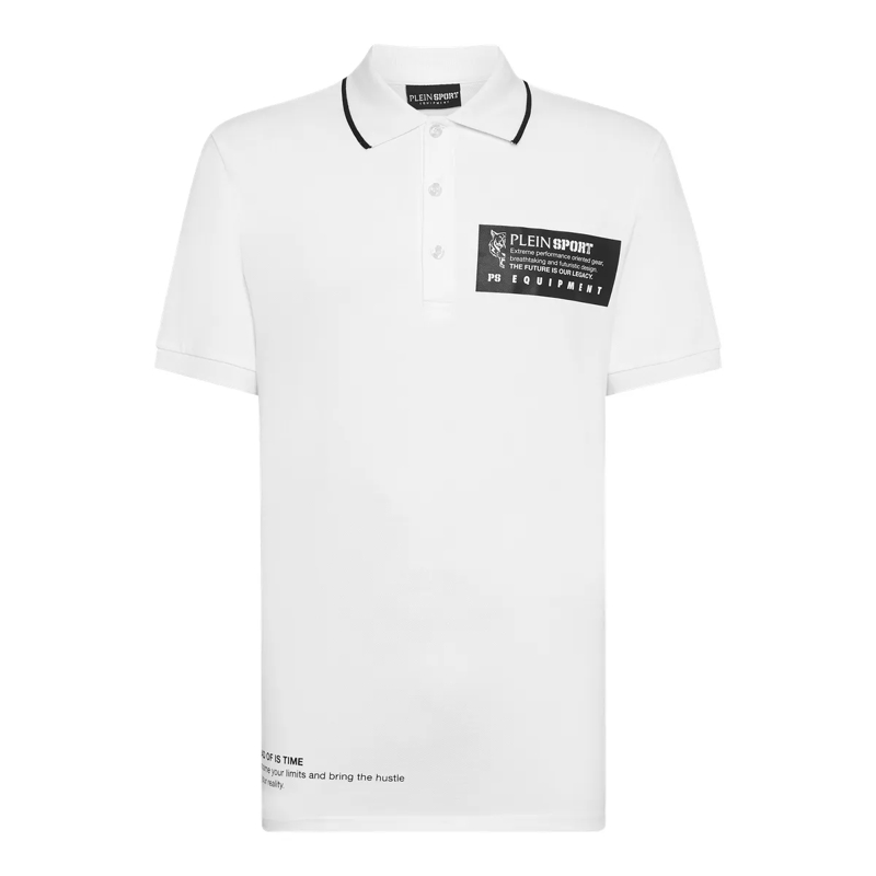 Plein Sport Top Poloshirt weiss
