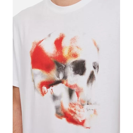 Alexander McQueen T-shirts Skull Print T-Shirt White (Image 4)