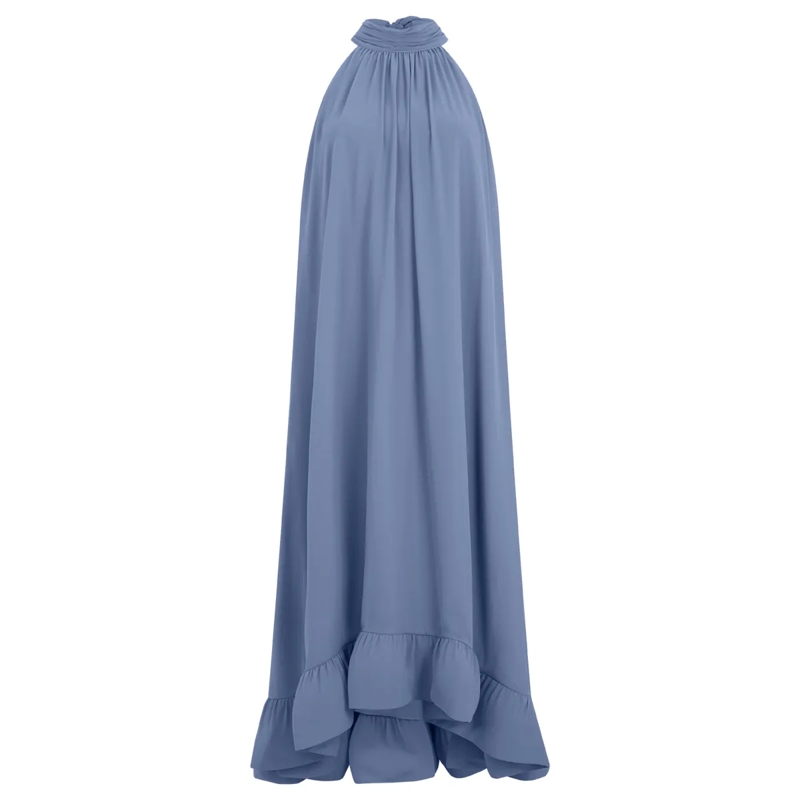 Apart Abendkleid Chiffonkleid hell-blau