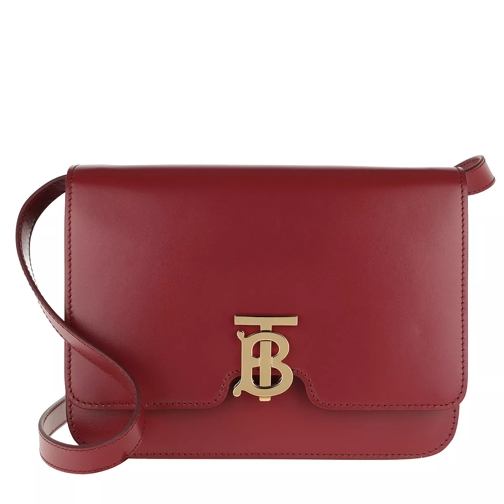 Burberry Medium TB Monogram Bag Leather Crimson Sac à bandoulière