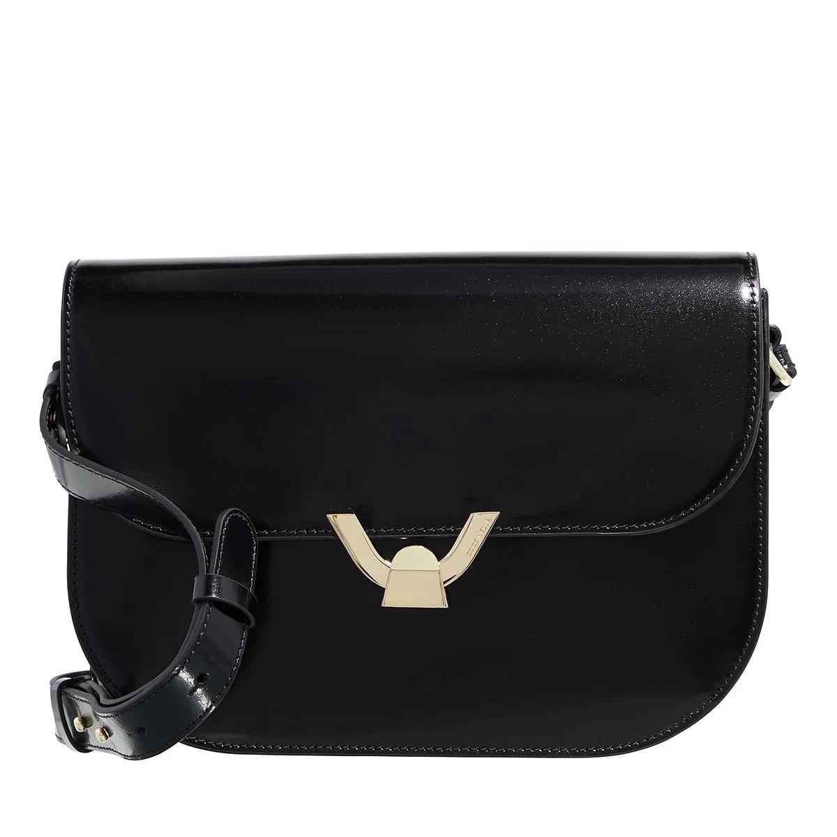 Coccinelle Crossbody Bags - Coccinelledew Shiny Calf - Gr. unisize - in Schwarz - für Damen