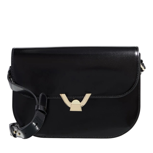 Coccinelle Coccinelledew Shiny Calf Noir Crossbody Bag