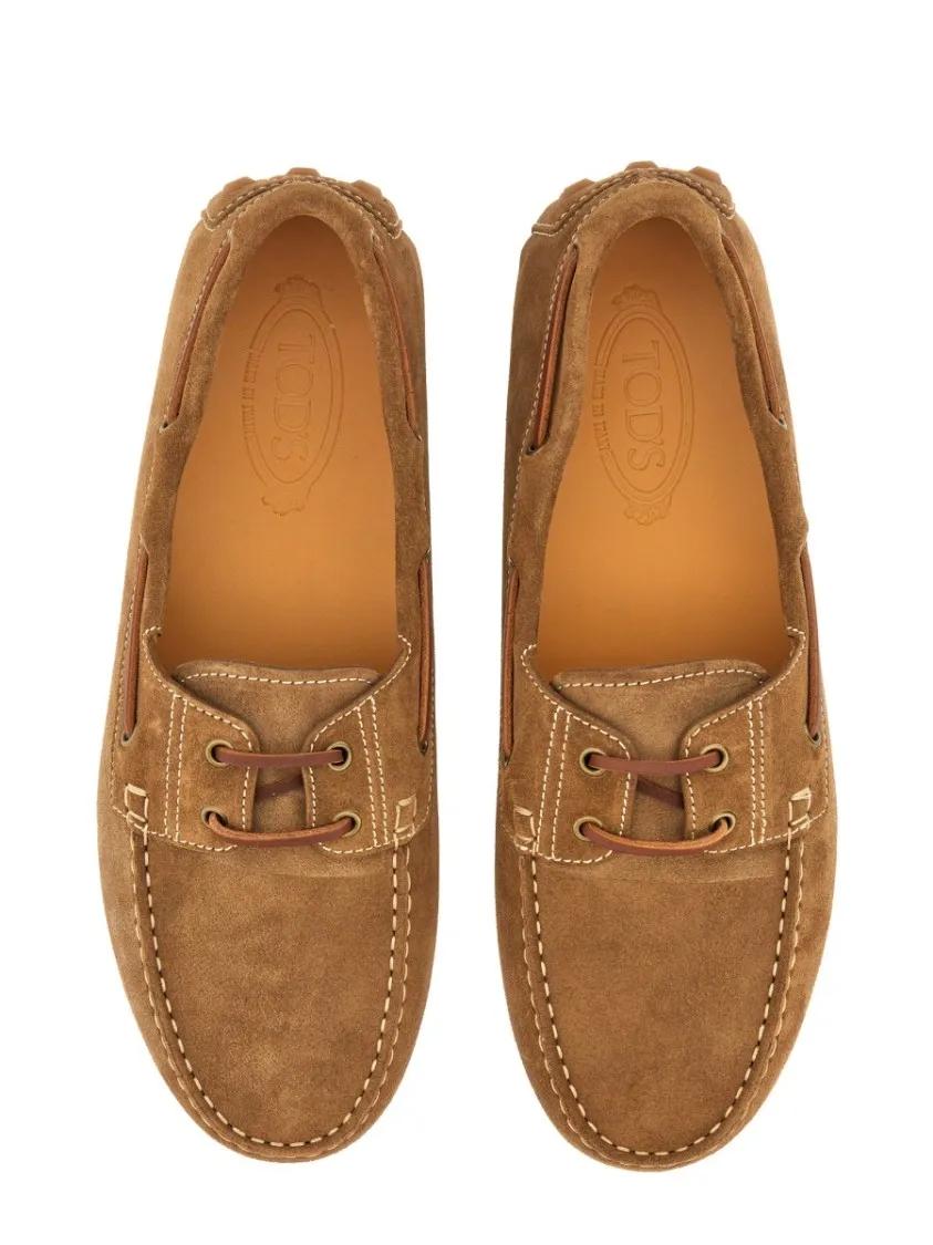 Thumbnail - Tod's Loafer - Brown Calfskin Leather Loafers - Gr. 10 - in Braun - für Damen