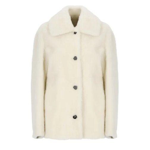 Jil Sander Ivory Fur Jacket Neutrals 