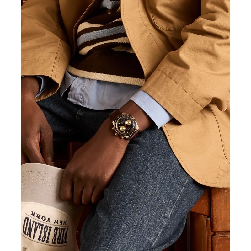 Timex Quarzuhr Quarz-Chronographenuhr Waterbury Heritage Chronogr braun(Image 2)