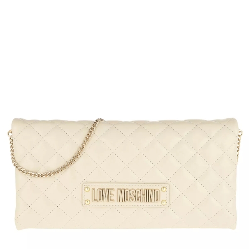 Love Moschino Quilted Clutch Avorio Clutch