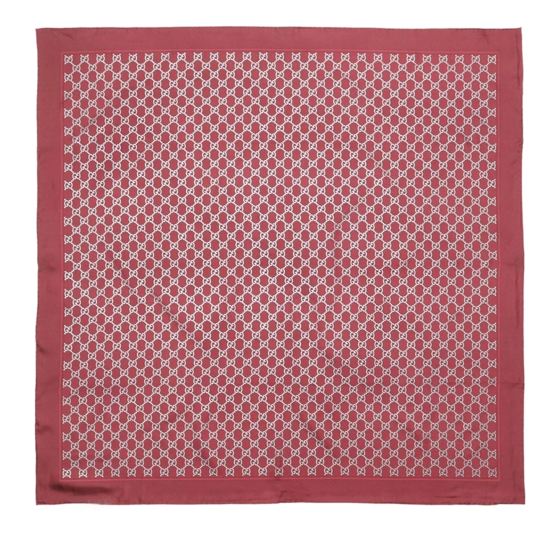 Gucci Halstuch GG Twill Carre Bordeaux