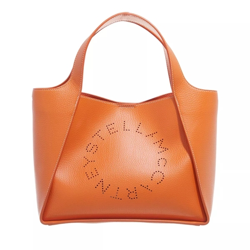 Stella McCartney Logo Embossed Tote Bag  Orange Tote