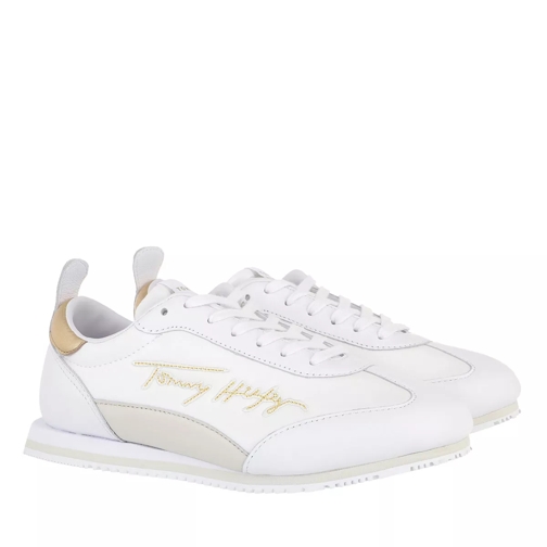 Tommy Hilfiger Gold Signature Retro Sneakers White lage-top sneaker