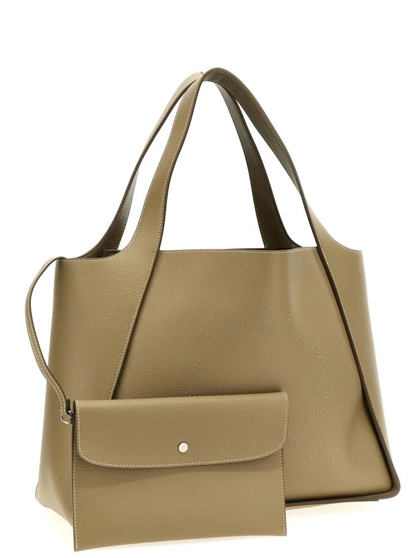 Stella Mccartney Shoppers & Totes Logo Shopping Bag in beige
