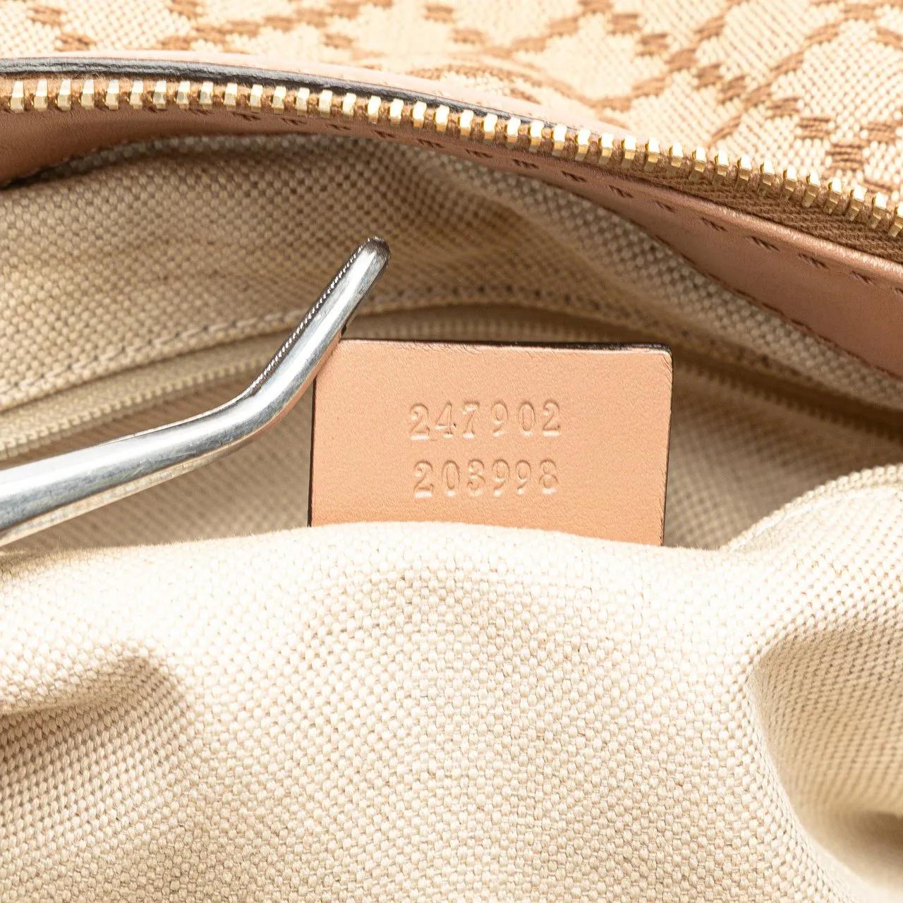 Thumbnail - Gucci Hobo Bags - Diamante Canvas Sukey Satchel - Gr. unisize - in Braun - für Damen