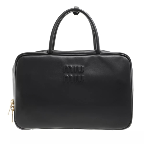 Miu Miu Top Handle Bag Leather Black Fourre-tout