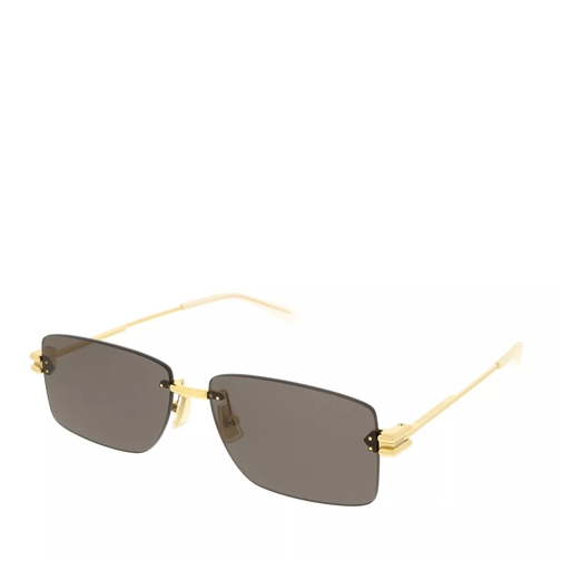 Bottega Veneta BV1126S-002 58 Sunglass Metal Gold-Gold-Grey Sunglasses