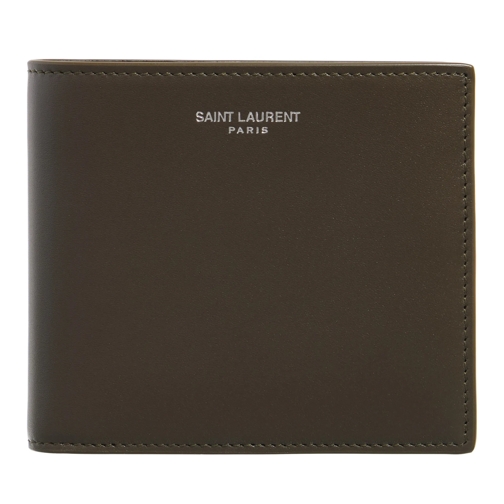 Saint Laurent Bi-Fold Wallet Card Case Light Musk