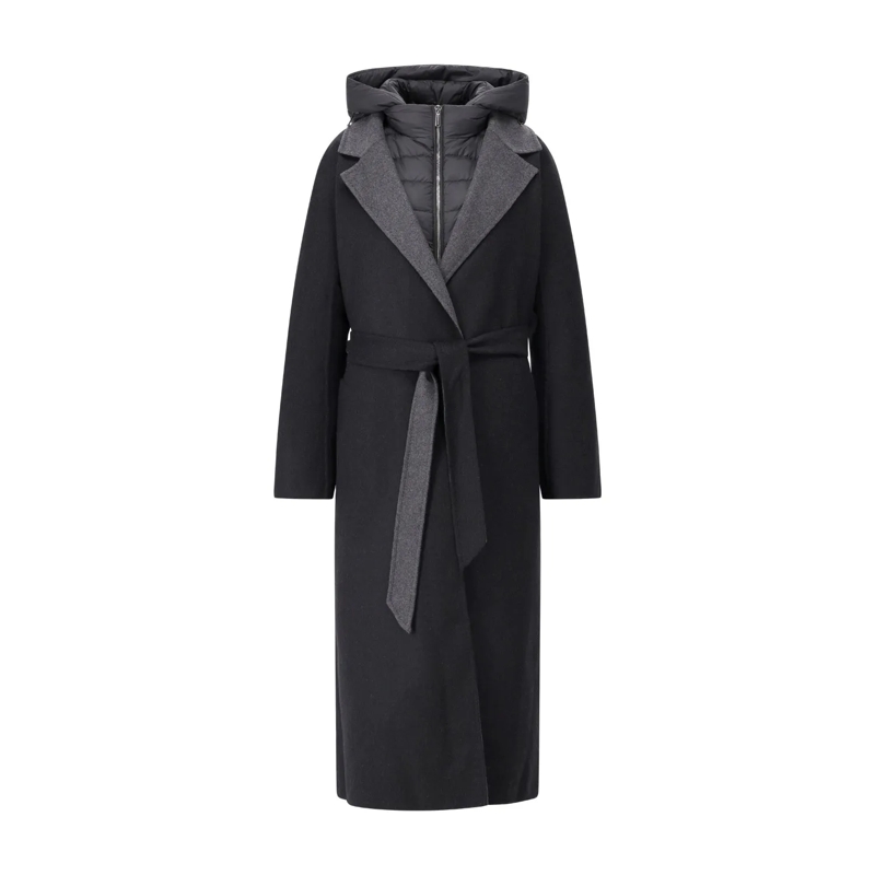 Moorer Übergangsmantel Mantel Olivie Schwarz