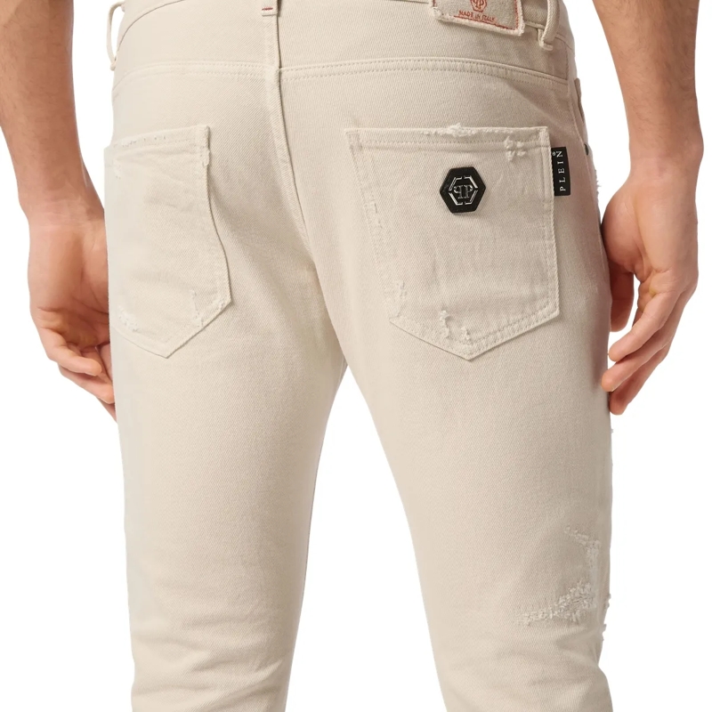 Philipp Plein Skinny-Leg-Jeans Jeans Skinny Fit beige(Image 5)