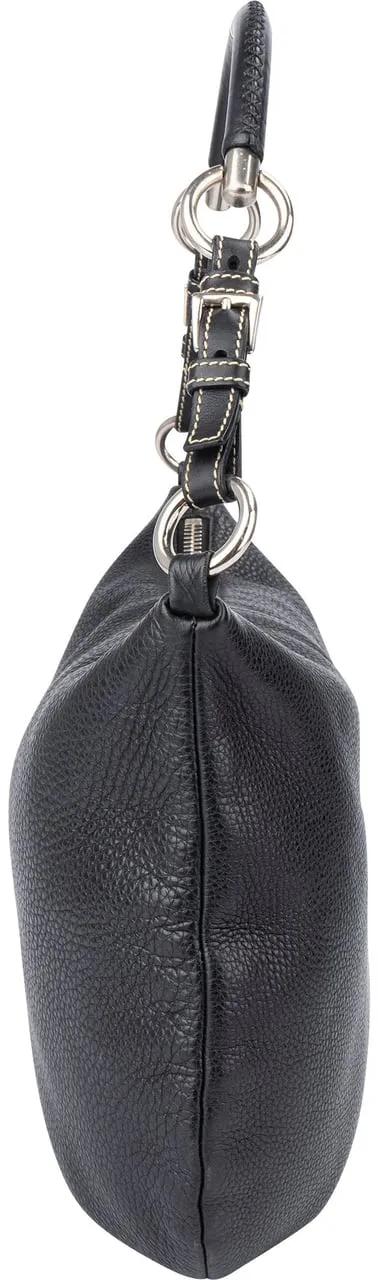 Thumbnail - Prada Crossbody Bags - Prada Calfskin Triangle Hobo Bag - Gr. unisize - in Schwarz - für Damen