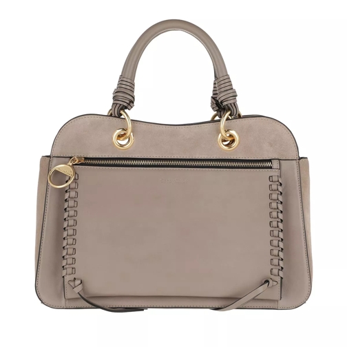 See By Chloé Whipstitch Shoulder Bag Motty Grey Rymlig shoppingväska