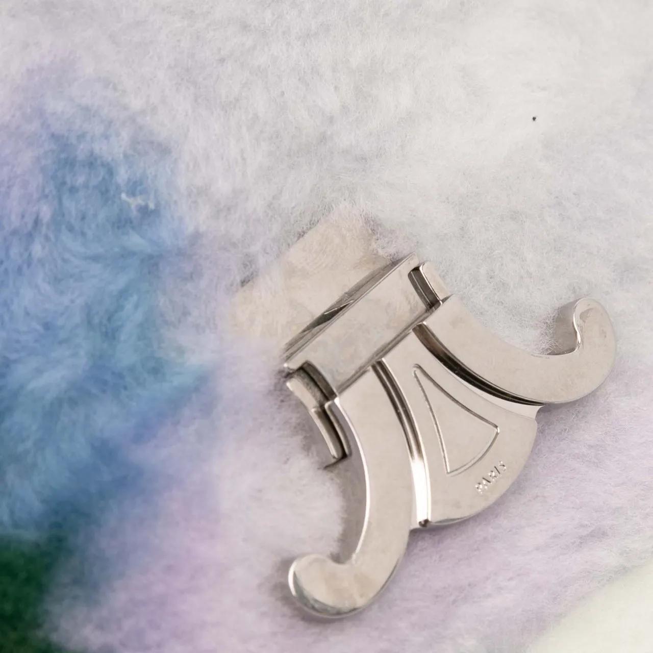 Thumbnail - Celine Hobo Bags - Shearling Triomphe Chain Shoulder Bag - Gr. unisize - in Weiß - für Damen