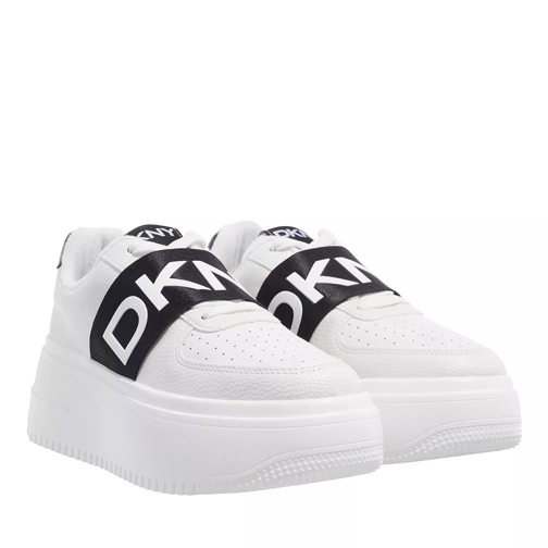 DKNY Madigan White Black Plateau Sneaker