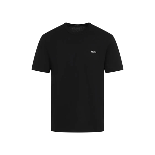 Zegna T-Shirts Cotton T-Shirt Black