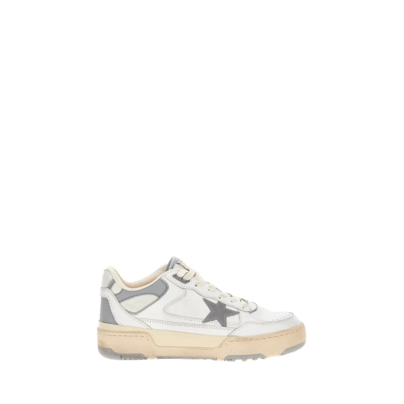 Golden Goose Low-Top-Sneaker Buffalo Leather Sneakers With Vintage Effect White