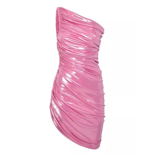 Norma Kamali One Shoulder Candy Pink Dress Pink 