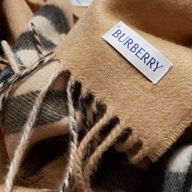 Burberry Embroidered Cashmere Reversible Scarf Archive Beige Kaschmirschal