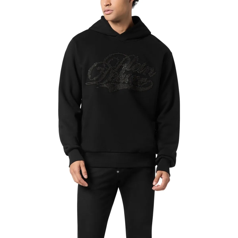 Philipp Plein Top Kapuzen-Sweatshirt Verziert schwarz(Image 3)