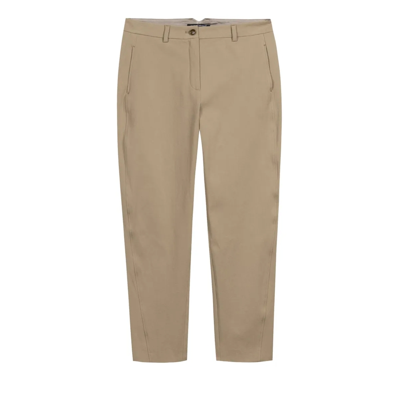 Luisa Cerano Stoffen broek Baumwoll-Barrelleg-Pants salbei