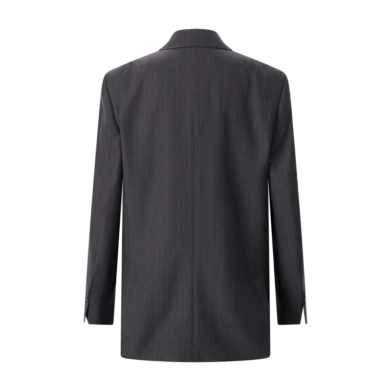 AMI Paris Blazer Zweireihiger Blazer aus Wolle grau(Image 2)