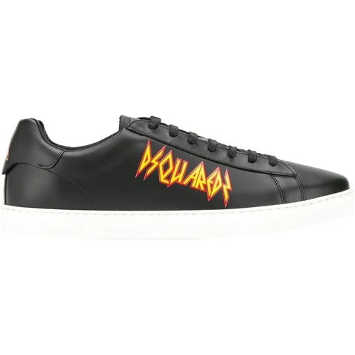 Dsquared2 lage-top sneaker Tennis Rock Logo Sneakers schwarz