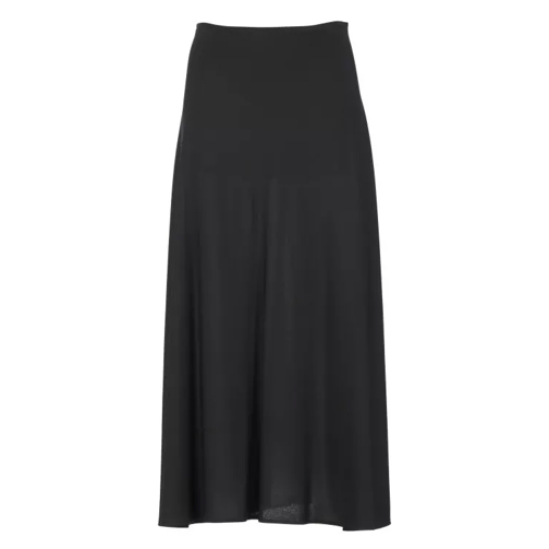 Jil Sander Black Viscose Skirt Black 