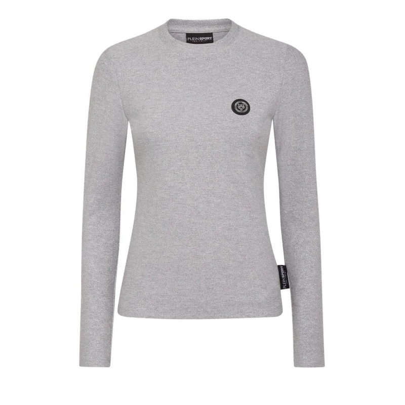 Plein Sport T-Shirt T-Shirt Glitter silber