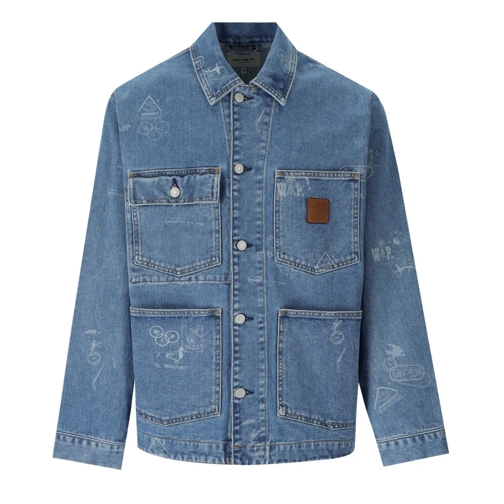 Carhartt Wip  CARHARTT WIP STAMP DENIMJACKE blau