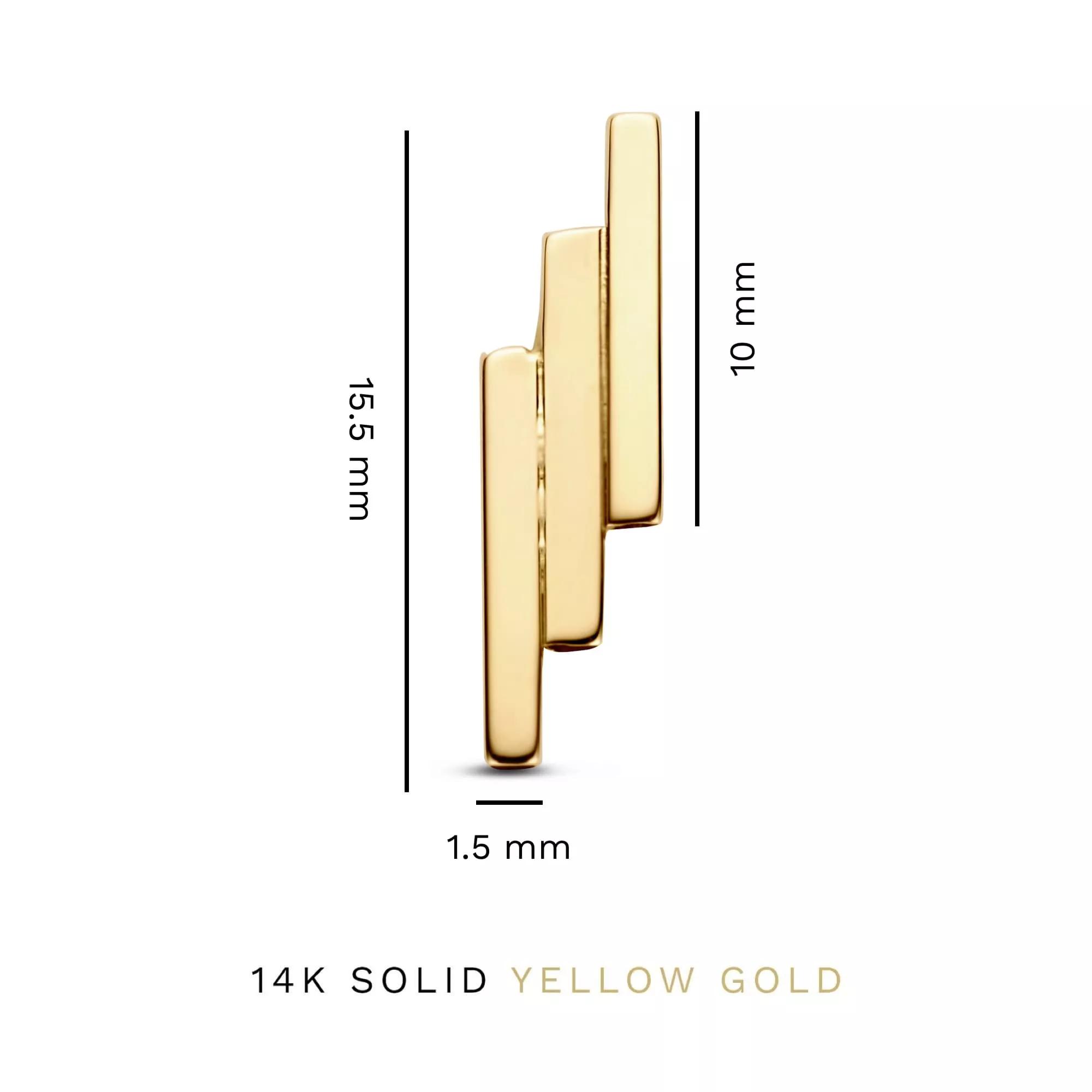 Thumbnail - Isabel Bernard Ohrringe - Le Marais Rosalie 585 Gold Ohrringe - Gr. unisize - in Gold - für Damen