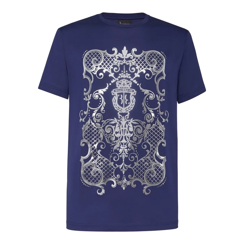 BILLIONAIRE T-Shirt T-Shirt Baroque blau